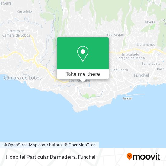 Hospital Particular Da madeira map