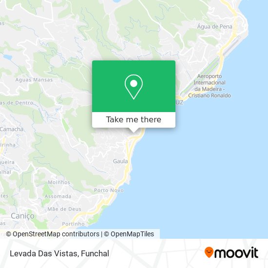 Levada Das Vistas mapa