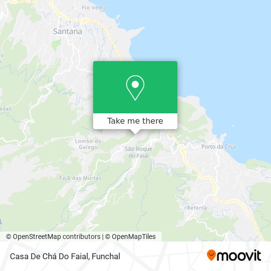 Casa De Chá Do Faial map