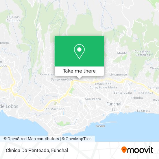 Clínica Da Penteada map