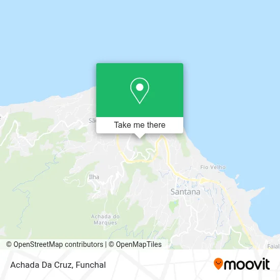 Achada Da Cruz map