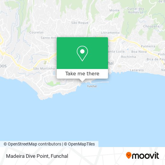 Madeira Dive Point mapa