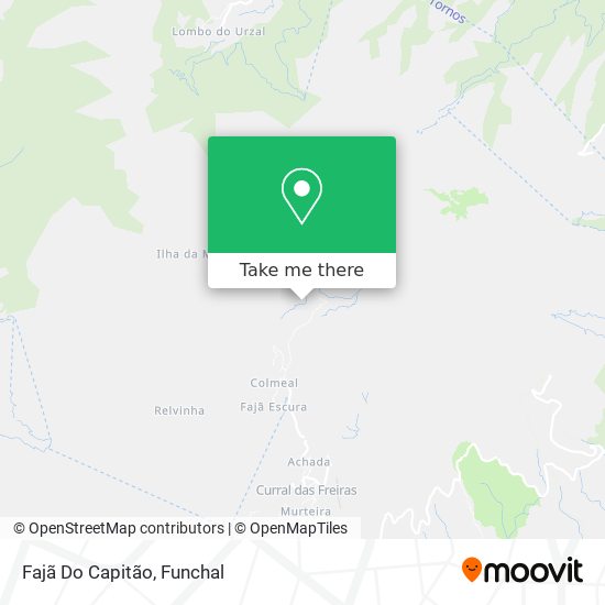 Fajã Do Capitão mapa