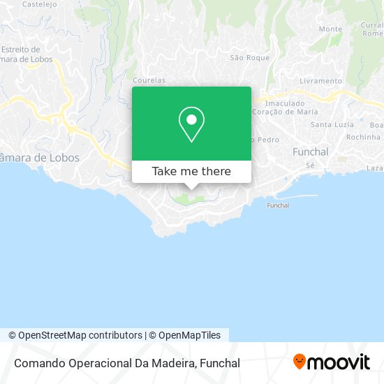 Comando Operacional Da Madeira map
