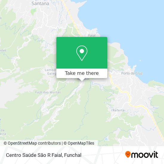 Centro Saúde São R Faial mapa