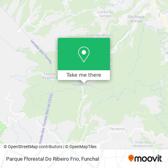 Parque Florestal Do Ribeiro Frio map