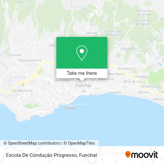 Escola De Condução Progresso map