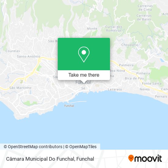 Câmara Municipal Do Funchal mapa