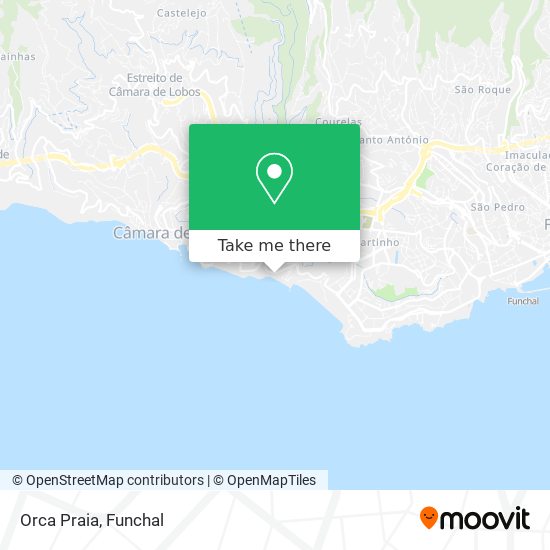 Orca Praia map