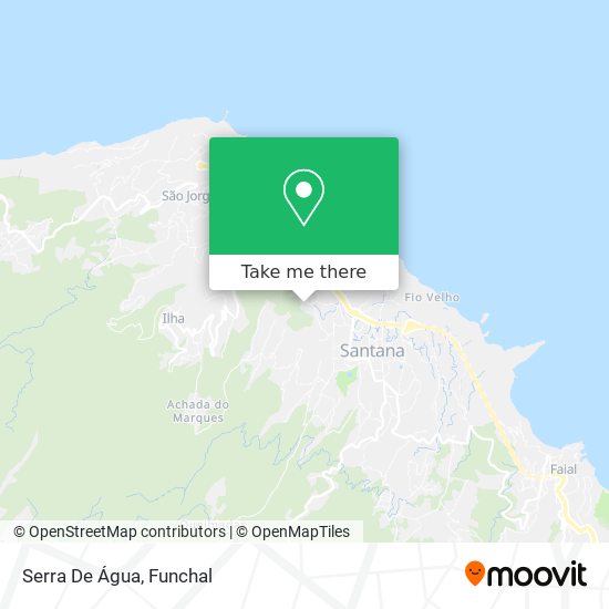 Serra De Água mapa