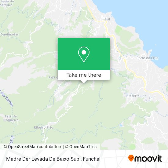 Madre Der Levada De Baixo Sup. mapa