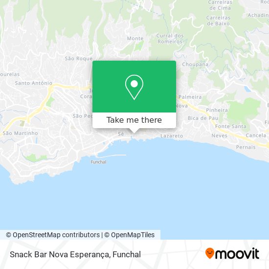 Snack Bar Nova Esperança map