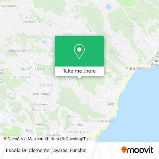 Escola Dr. Clemente Tavares mapa