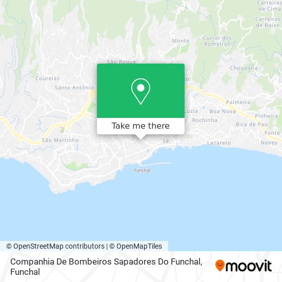 Companhia De Bombeiros Sapadores Do Funchal mapa