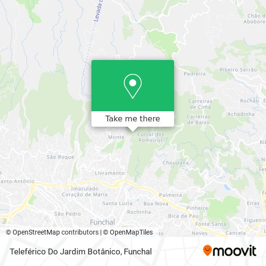 Teleférico Do Jardim Botânico map