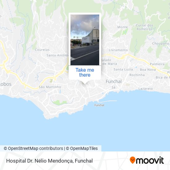 Hospital Dr. Nélio Mendonça mapa