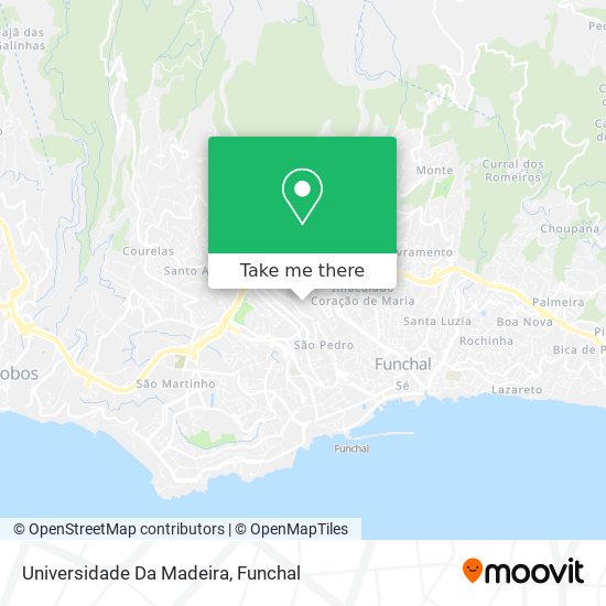 Universidade Da Madeira map