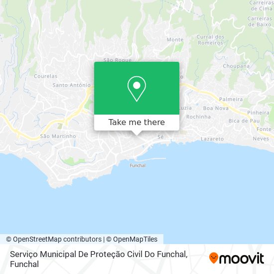 Serviço Municipal De Proteção Civil Do Funchal mapa
