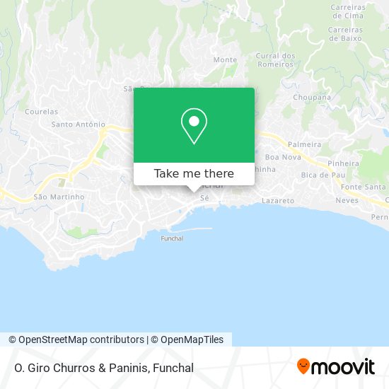 O. Giro Churros & Paninis map