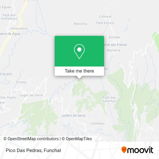 Pico Das Pedras mapa