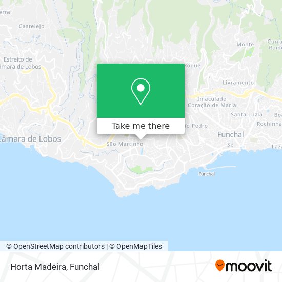 Horta Madeira map