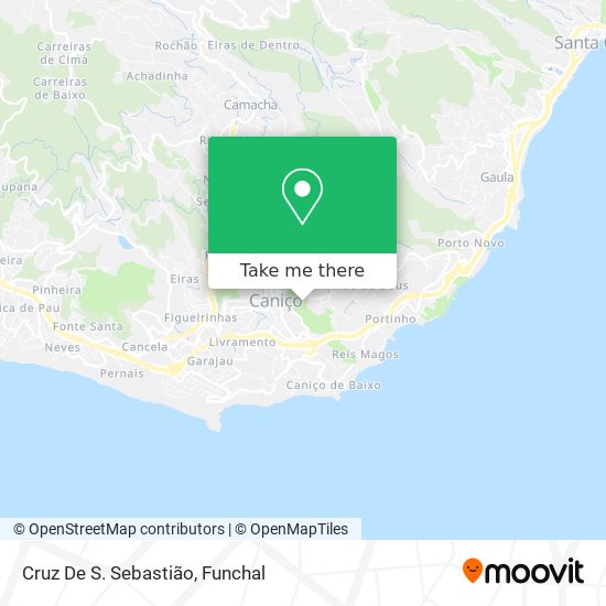 Cruz De S. Sebastião map