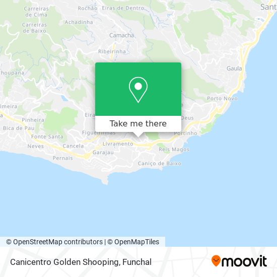 Canicentro Golden Shooping mapa