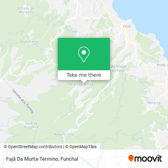 Fajã Da Murta-Término map