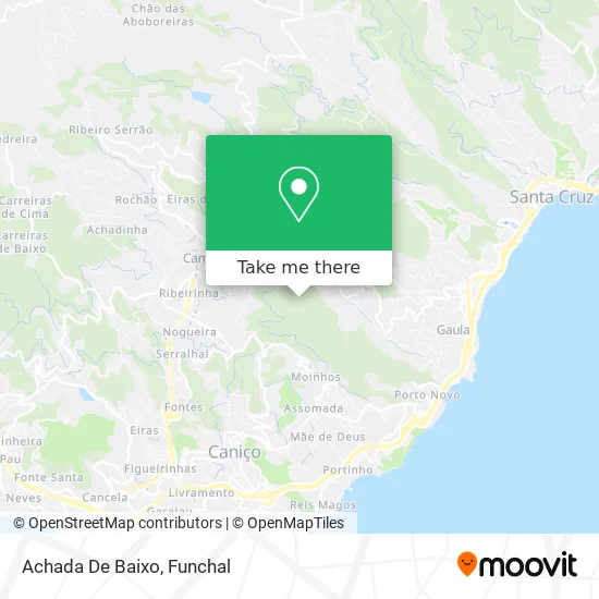 Achada De Baixo map