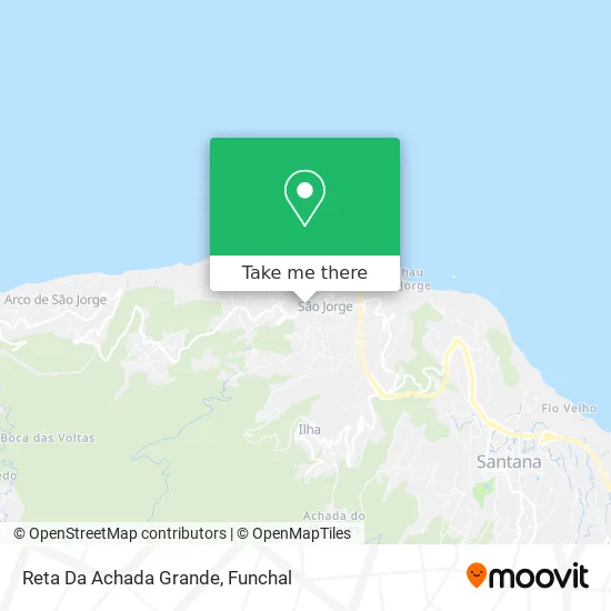 Reta Da Achada Grande map