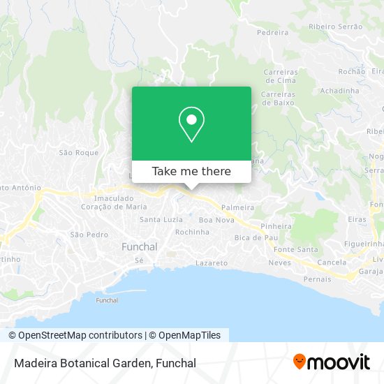 Madeira Botanical Garden mapa