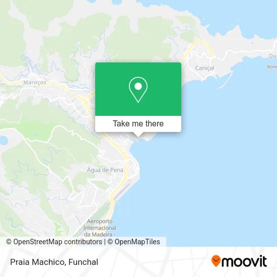 Praia Machico map
