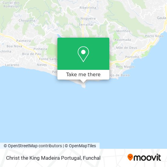 Christ the King Madeira Portugal map