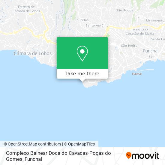 Complexo Balnear Doca do Cavacas-Poças do Gomes map