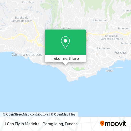 I Can Fly in Madeira - Paragliding map