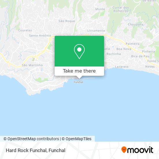 Hard Rock Funchal map