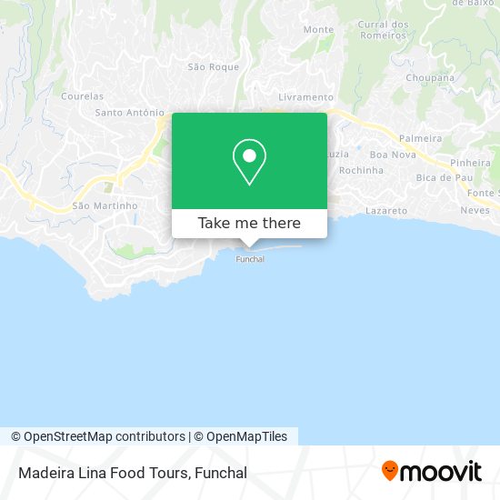 Madeira Lina Food Tours map