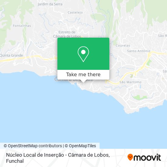 Núcleo Local de Inserção - Câmara de Lobos mapa