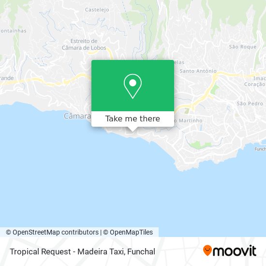 Tropical Request - Madeira Taxi map