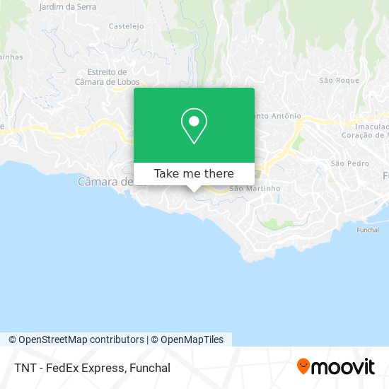 TNT - FedEx Express map