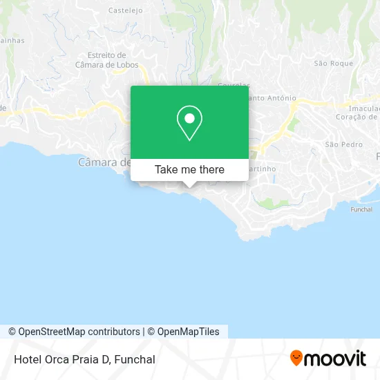 Hotel Orca Praia D map