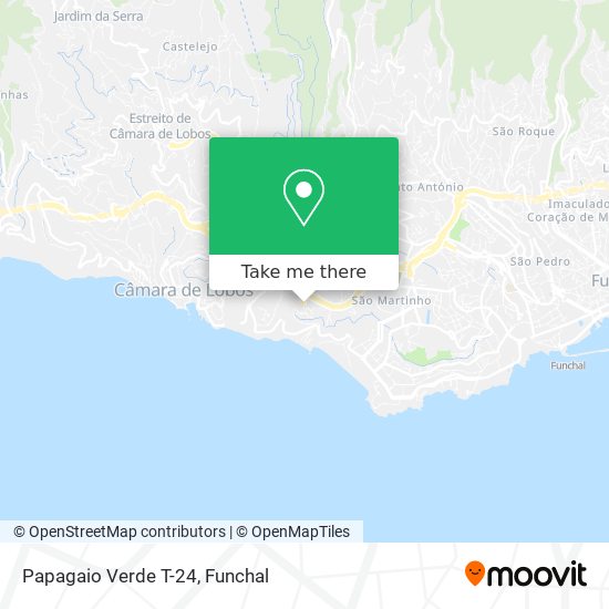 Papagaio Verde T-24 mapa