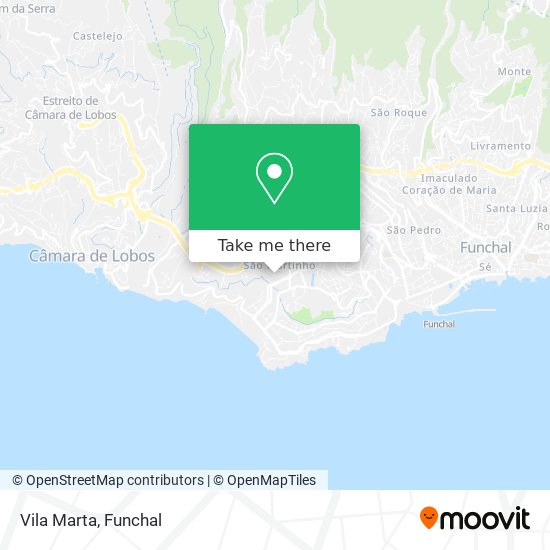 Vila Marta mapa