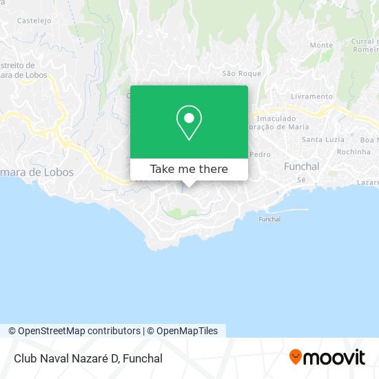 Club Naval Nazaré D map