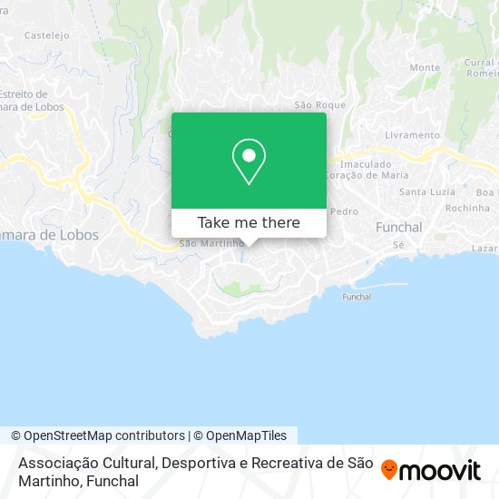 Associação Cultural, Desportiva e Recreativa de São Martinho map