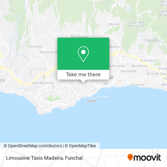 Limousine Taxis Madeira map