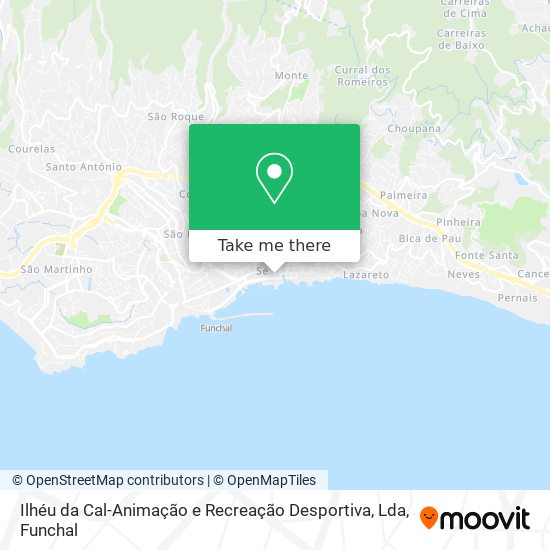 Ilhéu da Cal-Animação e Recreação Desportiva, Lda map