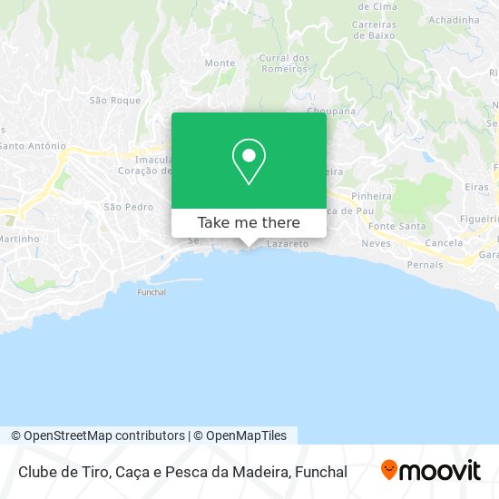 Clube de Tiro, Caça e Pesca da Madeira map