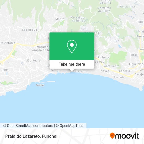 Praia do Lazareto map