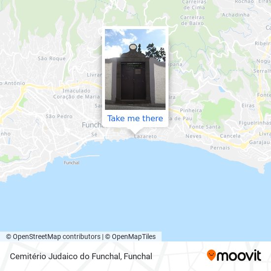 Cemitério Judaico do Funchal map